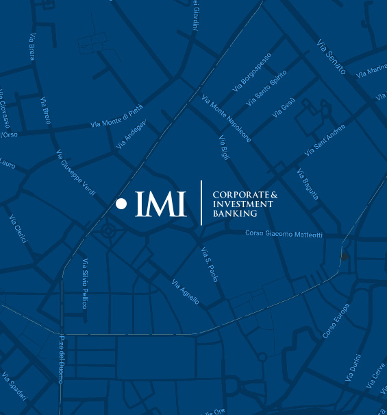 Blue maps with IMI CIB logo